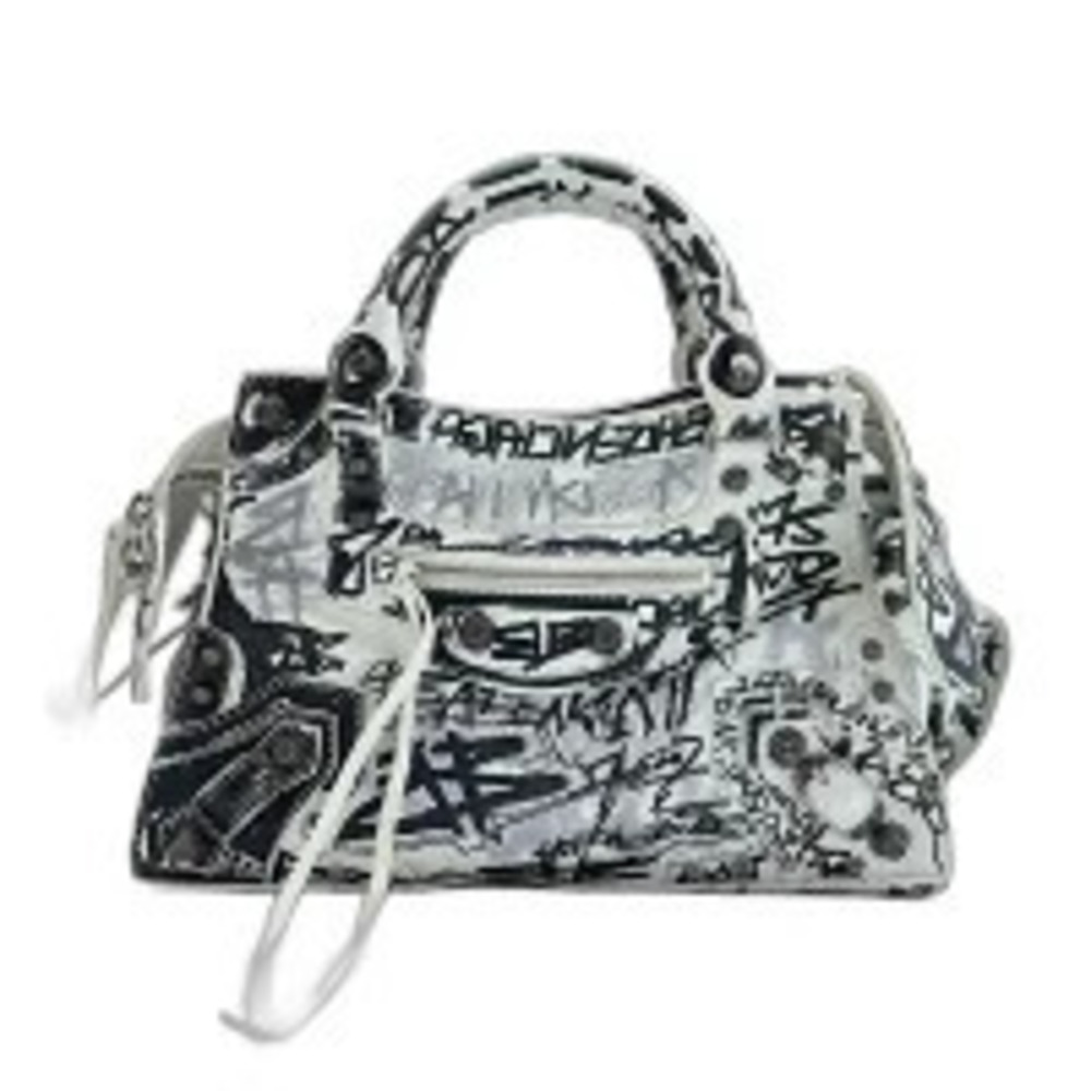 Balenciaga Neo Cagole handbag leather white